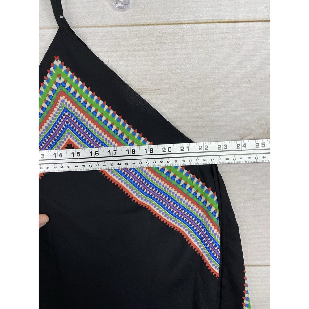 Lily White Handkerchief Dress Sz XL Black Spaghetti Strap Lightweight Flowy - Picture 7 of 8